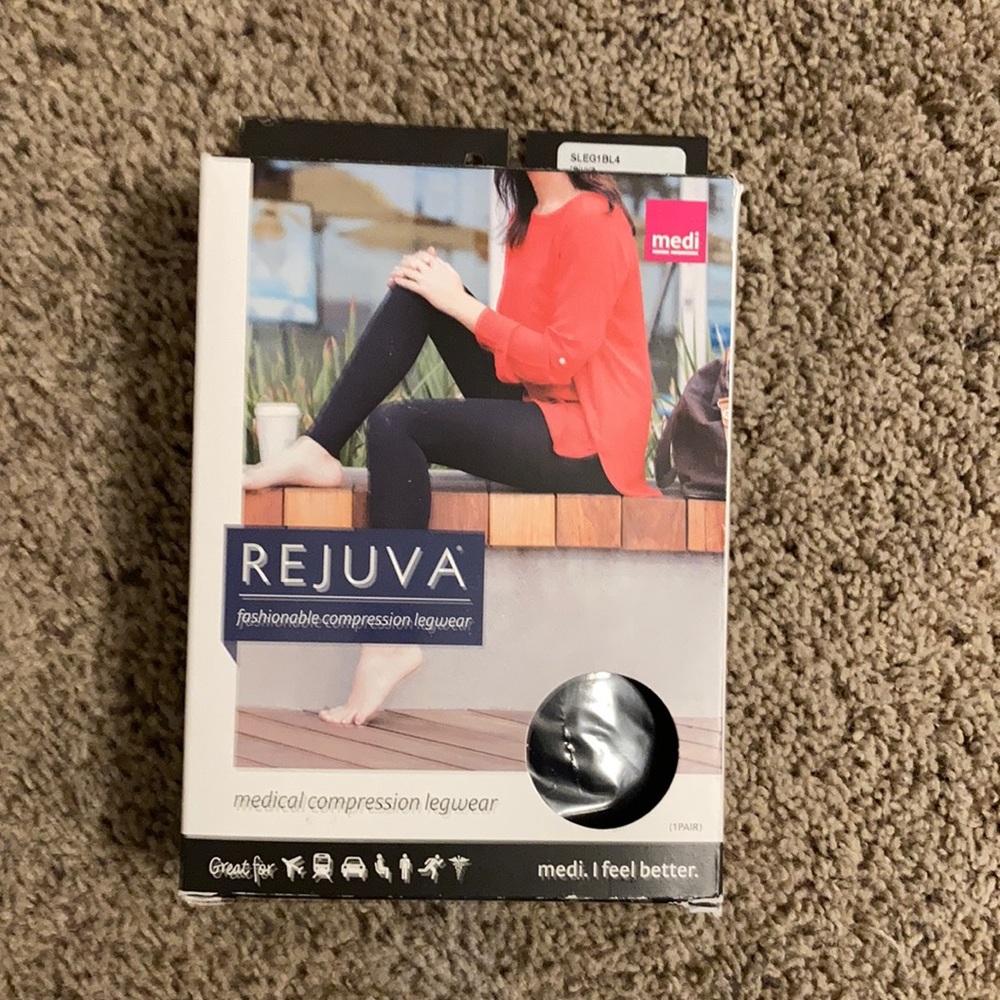 REJUVA Fashionable Medical Compression Legwear XL